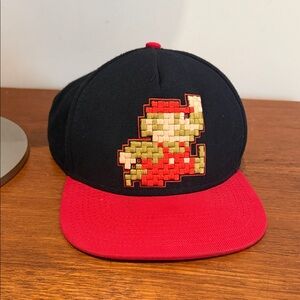 Nintendo Black and Red Super Mario Bros. Snapback Hat